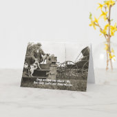 Carte PHOTO MAN W/ JACK RUSSELL TERRIER CHIENS DES année (Fleur jaune)