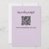 Carte photo mariage avec code QR (Dos)