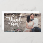 Carte photo Mariage brossé (Devant / Derrière)