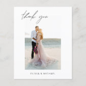 Carte photo Mariage de Merci de code QR (Devant)