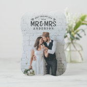 Carte photo mariage de Noël (Debout devant)