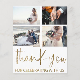 Carte photo Mariage du Merci du budget