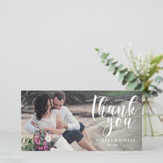 Carte photo Mariage Love Note (Debout devant)