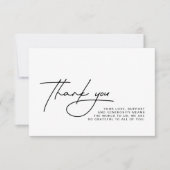 Carte photo mariage Merci (Devant)