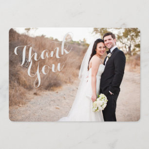 Carte photo mariage Merci