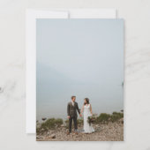 Carte photo Mariage Merci moderne (Dos)