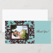 Carte photo ~ Mariage Merci Pic Insérer (Devant / Derrière)