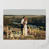 Carte photo Mariage Merci Tourbillonnant classique (Recto)