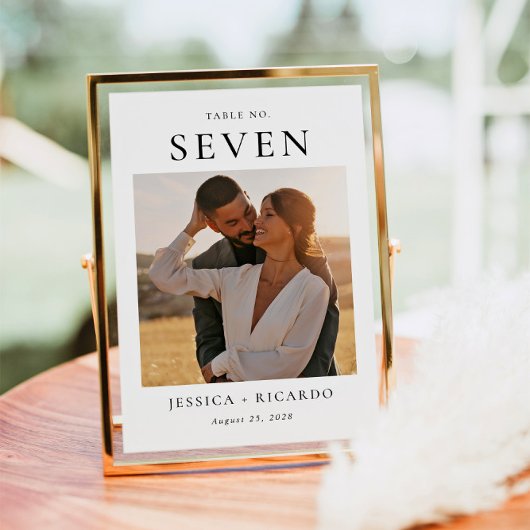 Carte photo Mariage moderne