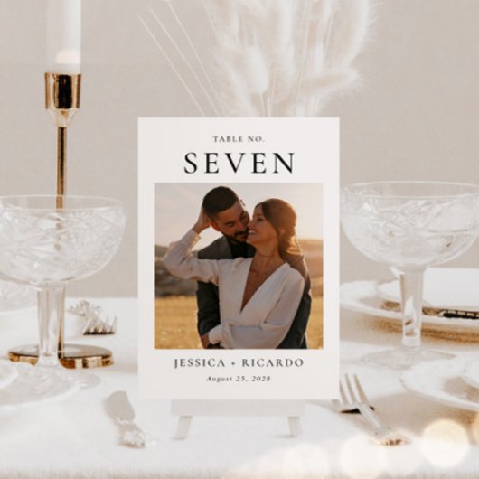 Carte photo Mariage moderne