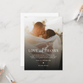 Carte photo Mariage moderne simple et élégant (Devant/Arrière en situation)