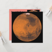 Carte Photo Mars par la NASA (Devant/Arrière en situation)