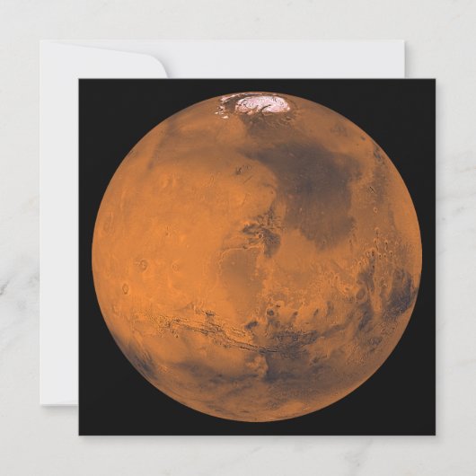Carte Photo Mars par la NASA (Devant)
