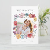 Carte Photo Meilleure Maman (Debout devant)