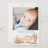 Carte photo mensuelle Rodeo modifiable (Devant)