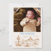 Carte photo mensuelle Rodeo modifiable (Devant)