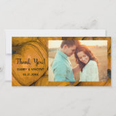 Carte photo Merci Citrouille d'automne Orange (Devant)