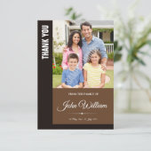 Carte photo Merci commémoratif (Debout devant)