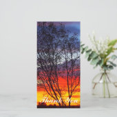 carte photo Merci - coucher de soleil (Debout devant)