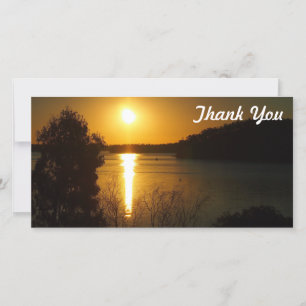 carte photo Merci - Coucher de soleil sur le lac M
