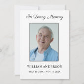 Carte photo Merci de  funéraire (Dos)