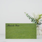 carte photo Merci - herbe verte (Debout devant)