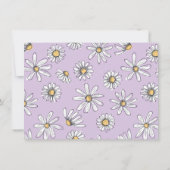 Carte photo Merci marguerite - violet (Dos)