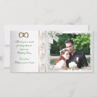 Carte photo Merci Mariage