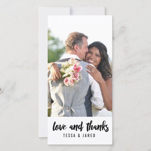 Carte photo Merci | MARIAGE (Devant)