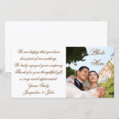 CARTE PHOTO ~ MERCI MARIAGE (Devant / Derrière)