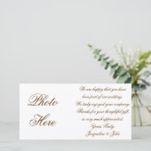 Carte photo ~ Merci Mariage photo de la nuptiale (Debout devant)