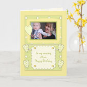 Carte Photo mère Extraordinaire Anniversaire (Fleur jaune)