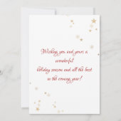 Carte Photo Merry Christmas Stars (Dos)