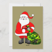 Carte photo militaire de Noël de famille (Dos)