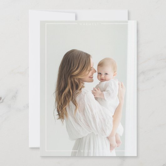 Carte photo minimal | Simple et élégant (Devant)