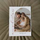 Carte photo minimaliste Arc de Noël