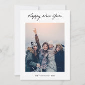 Carte photo minimaliste de bonne année (Devant)