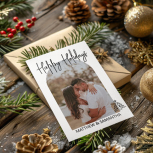 Carte Photo minimaliste de Noël de Noël personnalisée