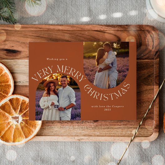 Carte photo minimaliste écriture moderne simple