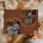 Carte photo minimaliste écriture moderne simple