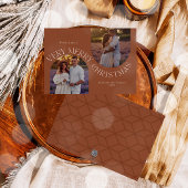 Carte photo minimaliste écriture moderne simple