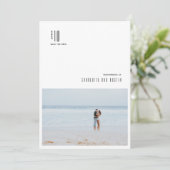 Carte Photo minimaliste moderne (Debout devant)