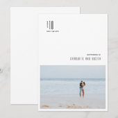 Carte Photo minimaliste moderne (Devant / Derrière)