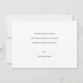 Carte photo minimaliste Noël heureux (Dos)