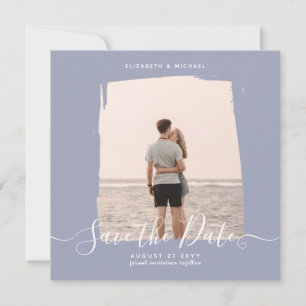 Carte Photo Minimaliste Sublime Enregistrer La Date Dust