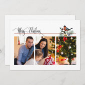 Carte Photo moderne 1 ou 3 avec Robin Noël (Devant / Derrière)