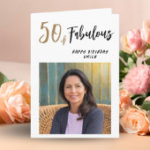 Carte Photo moderne 50 et fabuleuse 50e anniversaire