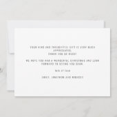 Carte Photo moderne Christmas Love and Thanks (Dos)