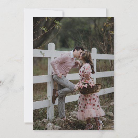 Carte Photo moderne Dates de sauvegarde PAMPAS Grass Ter (Dos)