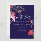 Carte PHOTO moderne Dates de sauvegarde Pampas Grass Tro (Devant)